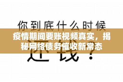 疫情期间要账视频真实，揭秘网络债务催收新常态