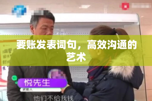 要账发表词句，高效沟通的艺术