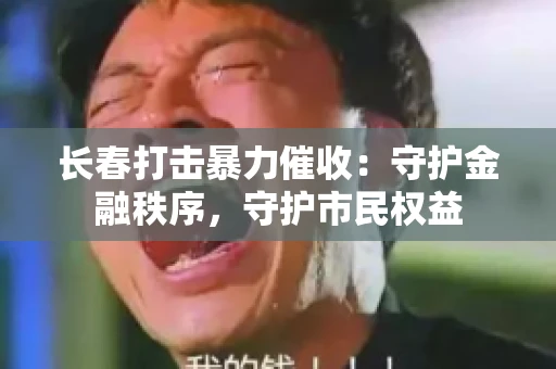 长春打击暴力催收：守护金融秩序，守护市民权益