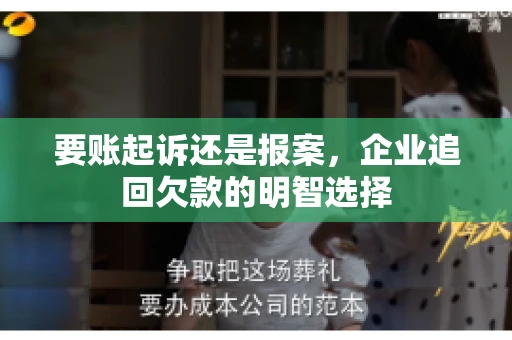 要账起诉还是报案，企业追回欠款的明智选择