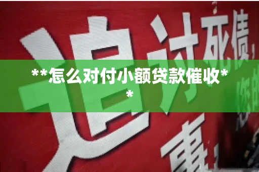 **怎么对付小额贷款催收** **怎么对付小额贷款催收**