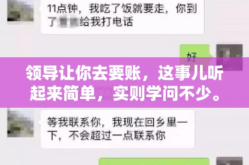 领导让你去要账，这事儿听起来简单，实则学问不少。我有个朋友，叫小王，最近就碰上了这样的难题。今天，咱们就聊聊这个话题，看看在职场中，面对领导交代的要账任务，我们应该怎么应对。