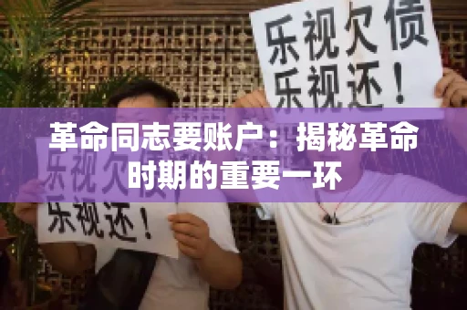 革命同志要账户：揭秘革命时期的重要一环