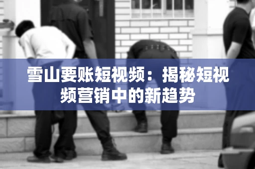 雪山要账短视频：揭秘短视频营销中的新趋势
