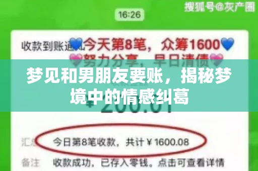 梦见和男朋友要账，揭秘梦境中的情感纠葛