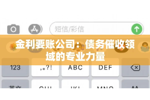 金利要账公司：债务催收领域的专业力量