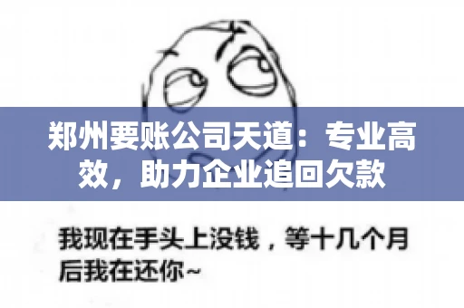 郑州要账公司天道:专业高效,助力企业追回欠款 郑州要账公司天道:专业高效,助力企业追回欠款
